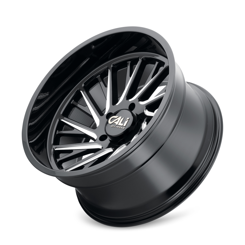 Cali Off-Road 9114 Purge 24x14 / 8x165.1 BP / -76mm Offset / 125.2mm Hub Gloss Black Milled Wheel
