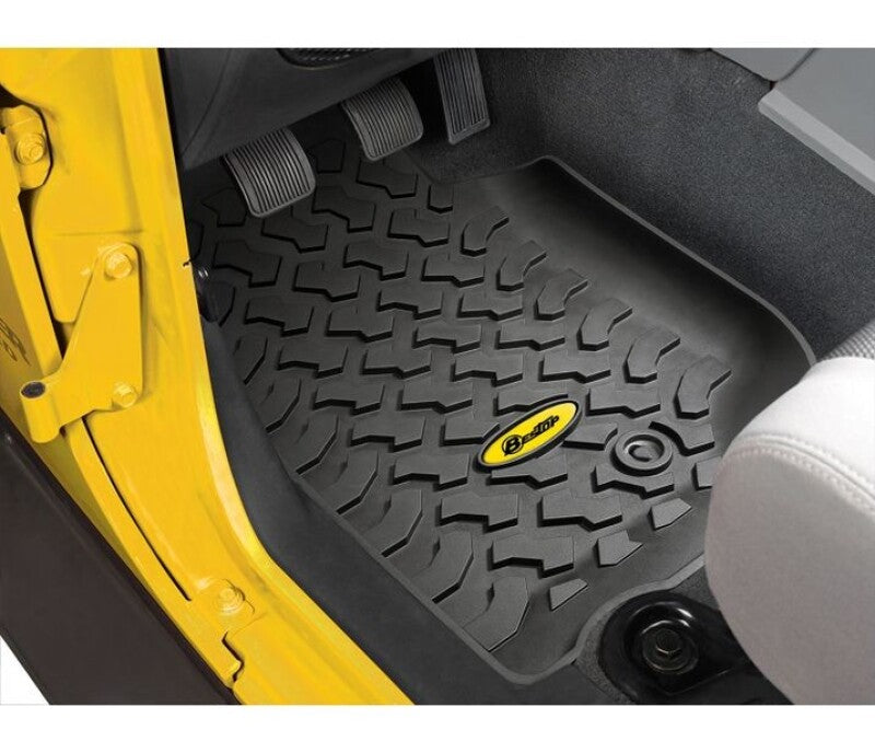 Bestop Jeep 07-13 Wrangler JK Front Floor Mats (Black)