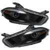 Oracle 13-14 Dodge Dart (HID Style) SMD HL - Black - ColorSHIFT w/ BC1 Controller