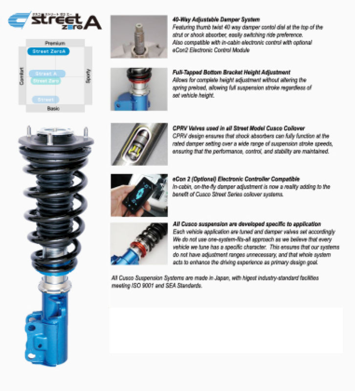 Cusco Street Zero A Coilover GDA/GDB Impreza/WRX