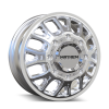Mayhem 8107D Cogent Dually 17x6.5 / 8x165.1 BP / 125mm Offset / 121.3mm Hub Polished Wheel