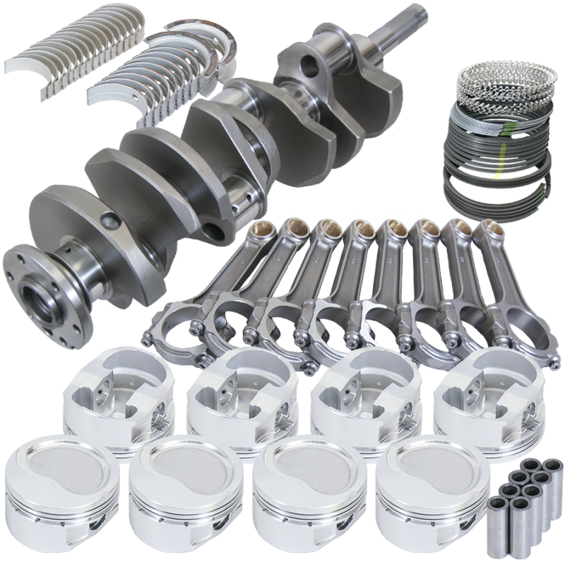 Eagle Ford FE 4.250in Crank 6.700in I-Beam Rods -17cc Inv Dome 4.090in Pistons Rotating Assembly