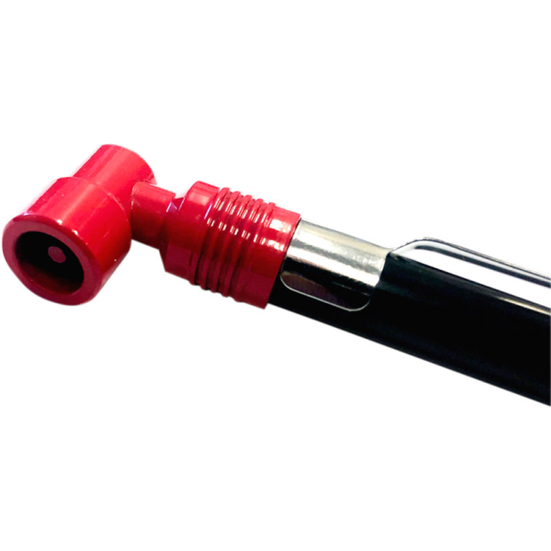 Counteract 90 Degree Analog Tire Pressure Gauge - 5-50psi - Red/Blk - Metal Construction