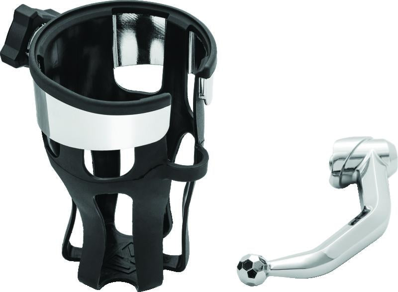 Kuryakyn Reflex Drink Holder Honda Goldwing DCT Handlebar Left Side Mount Chrome
