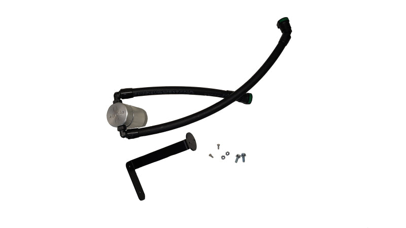J&L 21-26 Ford F-150 5.0L Oil Separator 3.0 PCV Side - Clear Anodized