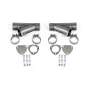 Granatelli 2.5in Aluminized Mild Steel Manual Dual Exhaust Cutout w/Slip Fit & Band Clamps