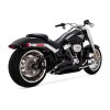 Vance & Hines 25-26 Harley Davidson Gen 2 M8 Wide Tire Softail Big Radius Exhaust System - Black
