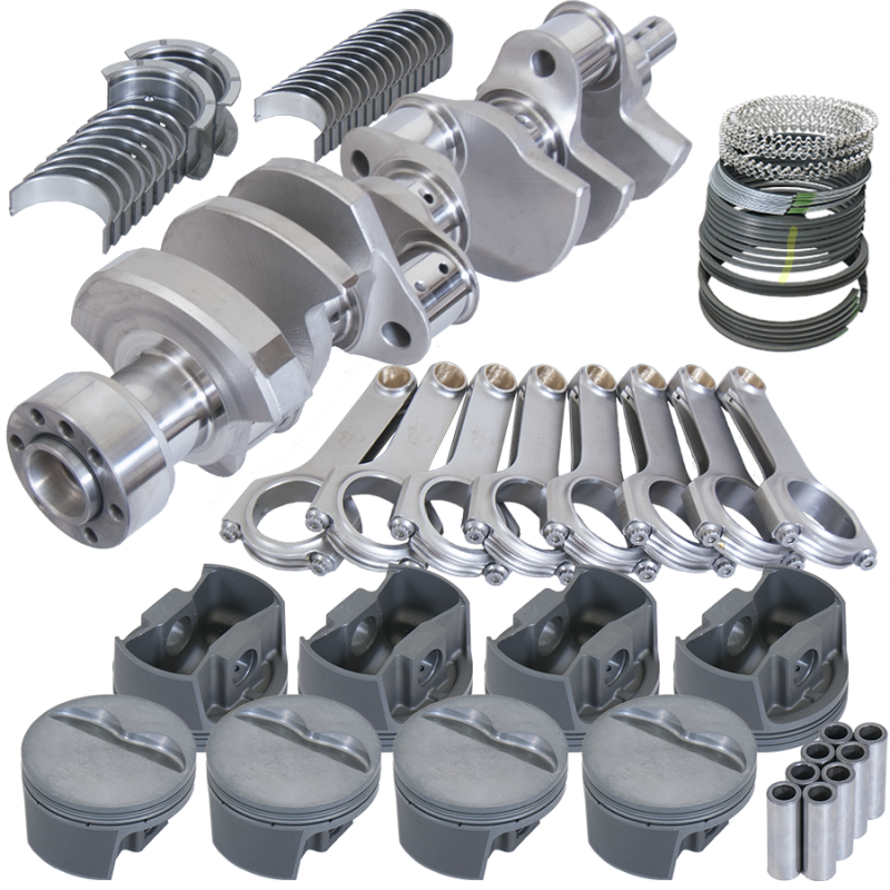 Eagle Chevy 350 1Pc 3.750in Crank 5.700in H-Beam -5cc Flat Top 4.060in Pistons Balanced Assembly