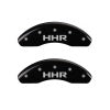 MGP Front set 2 Caliper Covers Engraved Front HHR Black finish silver ch