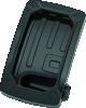 Kuryakyn Nova Curved Vertical Mount Side License Plate Holder Gloss Black