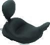 Mustang 08-21 Harley Electra Glide Std,Rd Glide,Rd King,Str Glide Lowdow Touring Solo Seat - Black