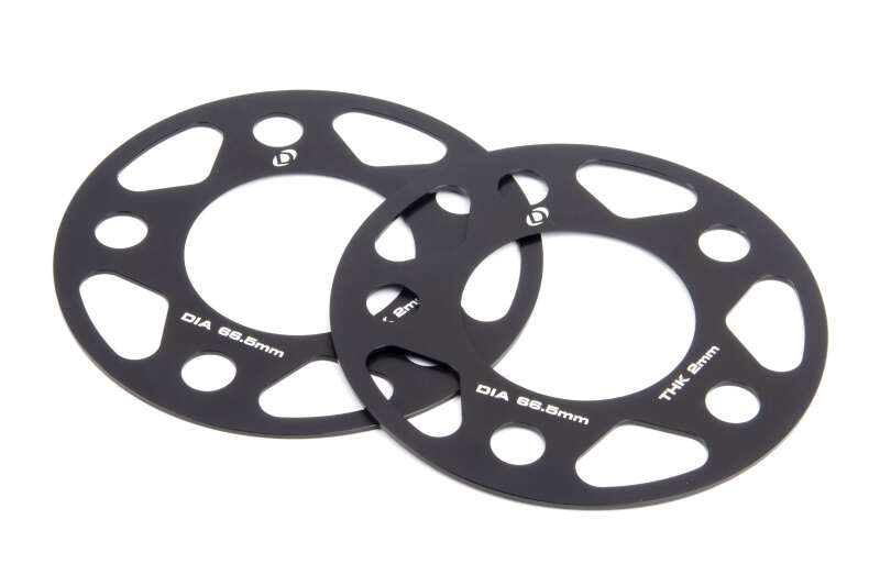Dinan Wheel Spacers - 5x112 - 66.5mm CB - 2mm Thick (Set of 2)