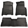 Husky Liners 08-10 Ford SD Super Cab WeatherBeater Combo Black Floor Liners (w/o Manual Trans Case)