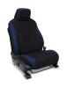 PRP 2024 Toyota Tacoma Front Seat Covers - Black and Blue (Pair)