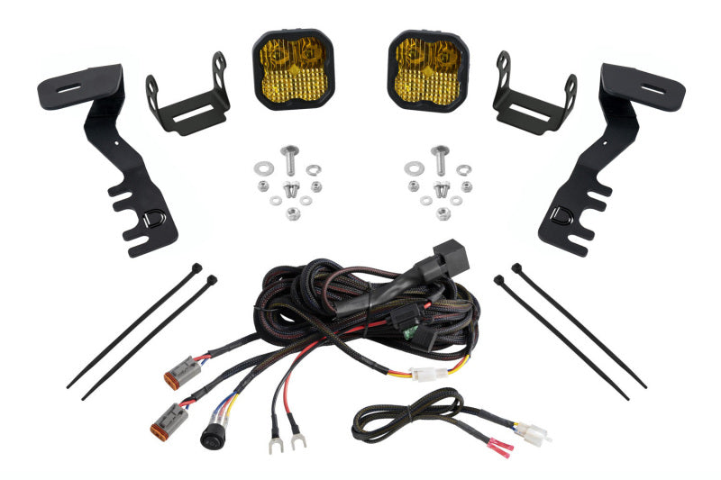 Diode Dynamics 2024+ Toyota Tacoma SS3 LED Ditch Light Kit- Pro Yellow Combo