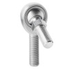 QA1 K Series 3-Pc Rod End - Male/Left Hand - .625in Bore x 5/8-18 w/Stud - Carbon Steel