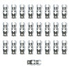 Russell Performance -6 AN Endura PowerFlex Power Steering Straight Hose Ends (25 pcs.)
