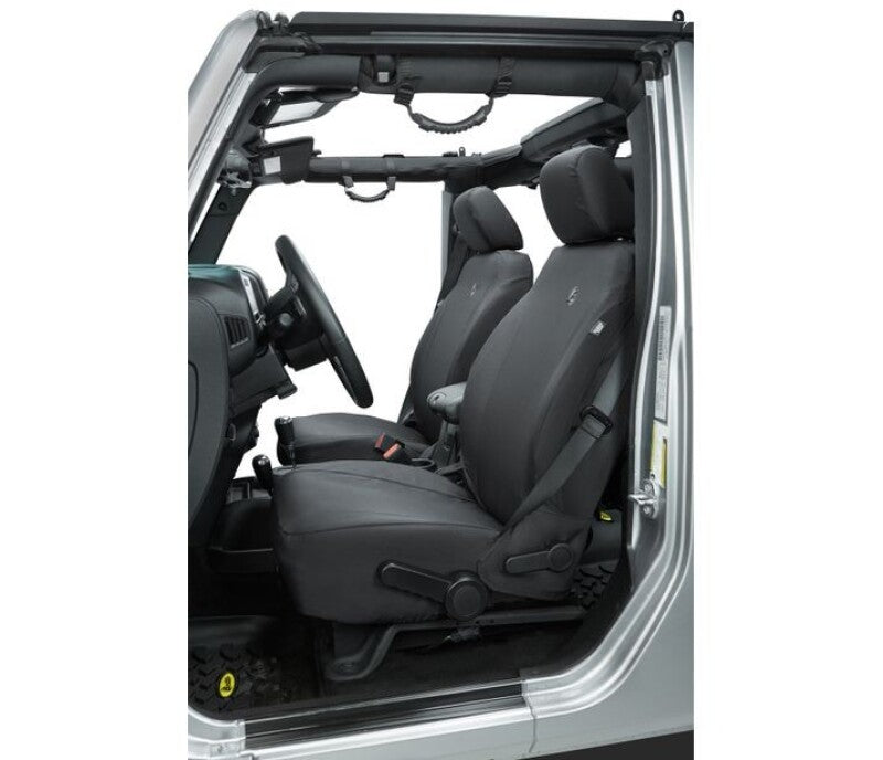Bestop 13-18 Jeep Wrangler JK Front Seat Covers (Black Diamond)