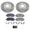 Power Stop 08-17 Mitsubishi Lancer Front Semi-Coated Rotor Kit