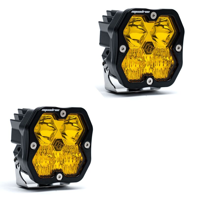 Baja Designs Squadron-R 2.0 Sport (Pair) LED Driving/Combo / No Harness - Baja Amber