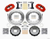 Wilwood Narrow Superlite 6R Front Hat Kit 14.00in Red 1999-2012 Subaru WRX w/Lines