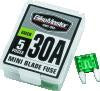 BikeMaster 5Piece 30A Replacement Mini Blade Fuse