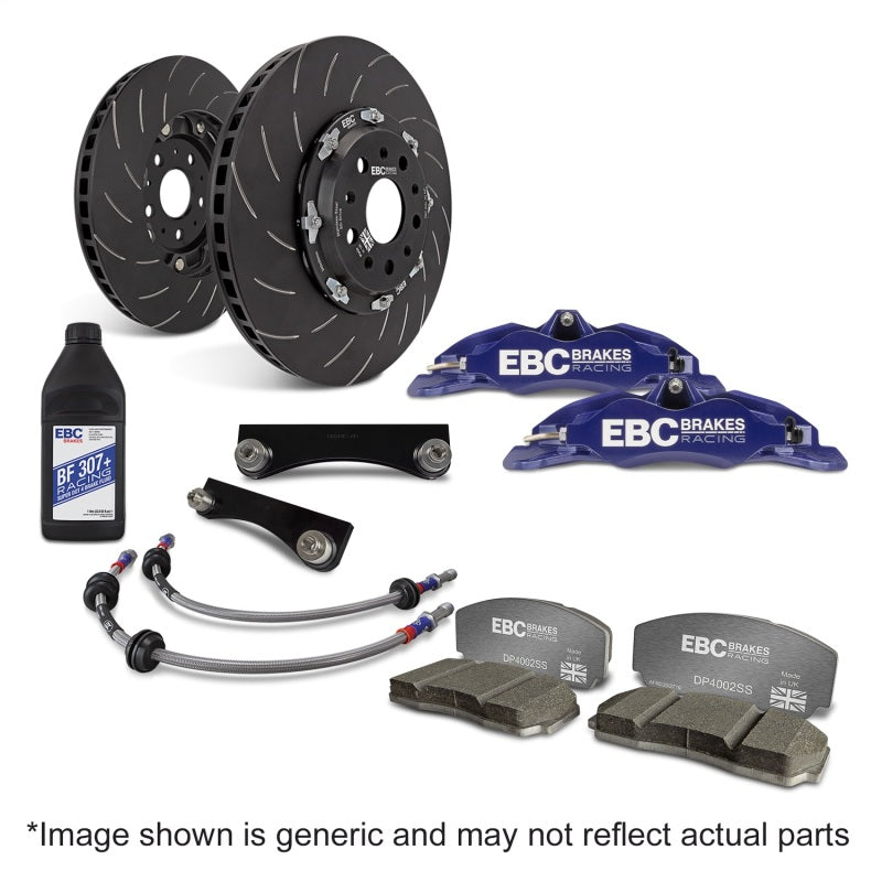 EBC Racing 92-00 BMW M3 (E36) Blue Apollo-4 Calipers 330mm Rotors Front Big Brake Kit