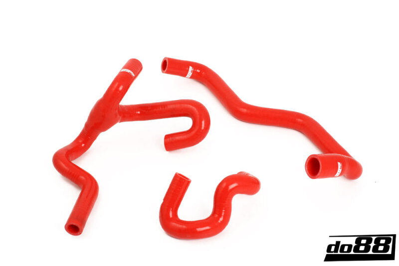 do88 SAAB 9-5 98-10 Heater Hoses for Cars w/Water Valve Red