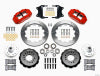 Wilwood Narrow Superlite 6R Front Hub Kit 12.88in Red Heidts Tri -5 2 inch Drop Spindle