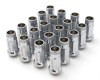 Wheel Mate Muteki SR48 Open End Lug Nuts - Satin Silver 12x1.50 48mm