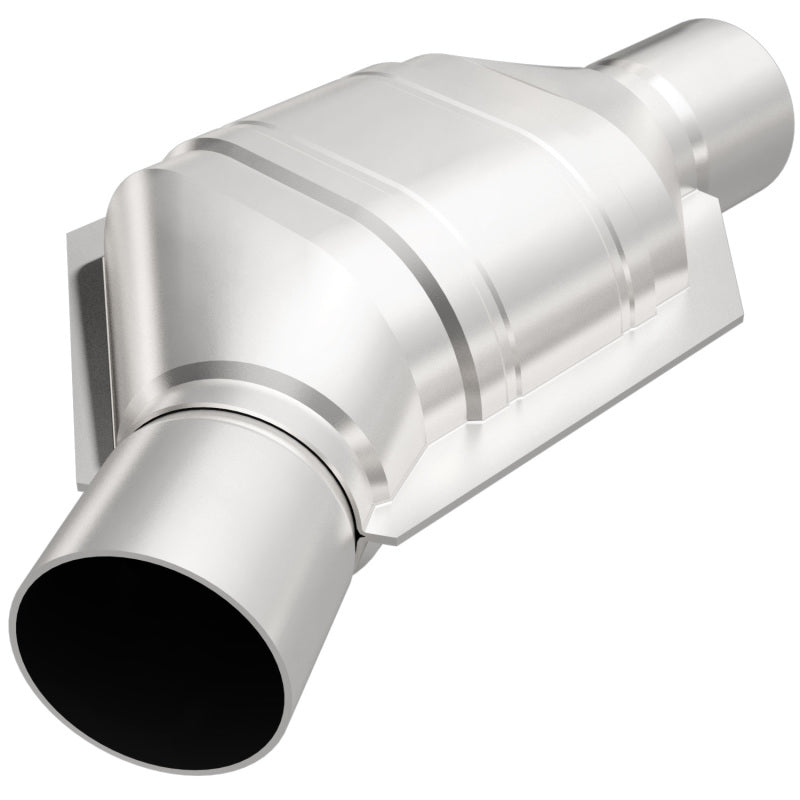 MagnaFlow Universal Catalytic Converter 2in Inlet/Outlet Angled Offset/Center Oval (California)