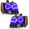 Oracle 07-13 Chevrolet Avalanche Pre-Assembled SMD Headlights - UV/Purple