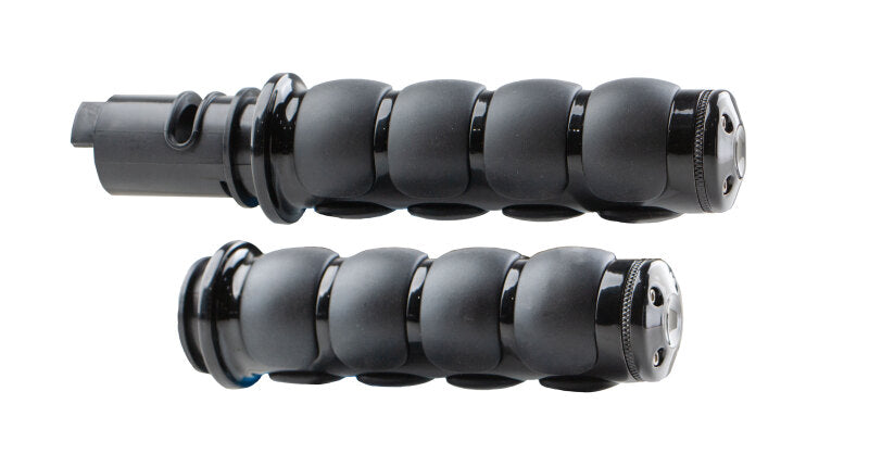 Kuryakyn ISO Grips 24 and Up Touring 25 and Up Softails Throttle-By-Wire Black