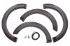 Lund 09-14 Ford F-150 (Excl Raptor) RX-Rivet Style Smooth Elite Series Fender Flares - Black (4 Pc.)