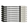 Moroso GM LS/LT 8.5mm Ultra 40 11in Long Wire Set w/Alum Heatshield - Black