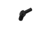Vibrant 1/4 NPT to 3/8in Barb Straight Fitting 45 Deg Adapter - Aluminum