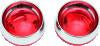 Kuryakyn Deep Dish Bezels With Red Lenses