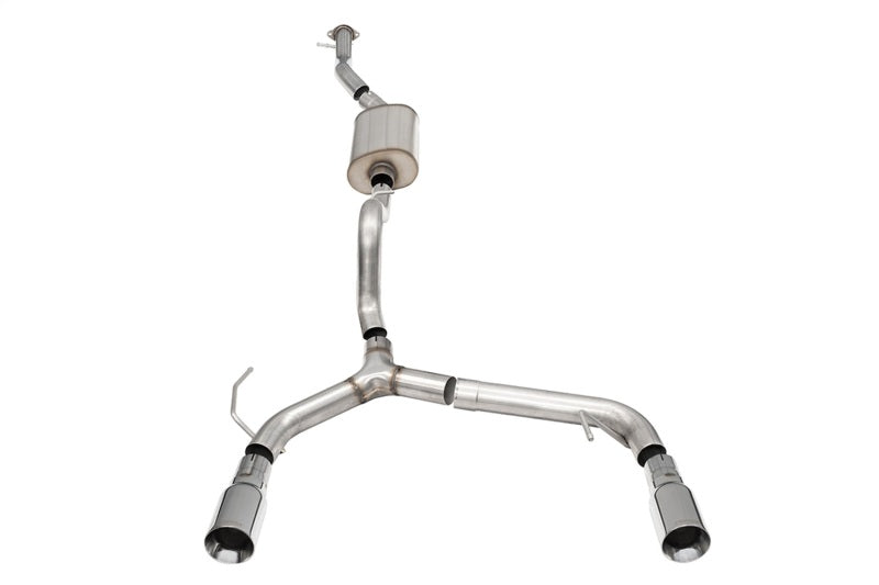 Corsa 21-25 Ford Bronco 2.3L 4-Door 2.75in Cat-Back Dual Rear Exhaust w/4in Straight-Cut Polish Tips