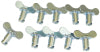 Moroso Quick Fastener - Butterfly Head - 5/16in x .450in - Steel - 10 Pack