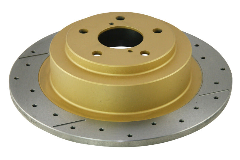 DBA 03-06 Subaru Baja Rear Street Series Drilled & Slotted Rotor w/Gold Hat
