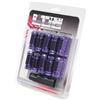 Wheel Mate Monster Locking Lug Nut Set of 4 - Purple 14x1.50