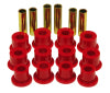 Prothane 74-77 Jeep Cherokee Front Spring & Shackle Bushings (w/ 1.25in OD Main Eye) - Red