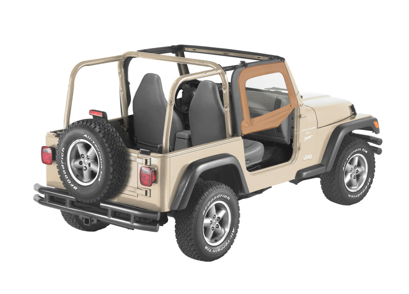 Bestop 97-06 Jeep Wrangler TJ Upper Fabric Doors (Spice)