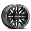 Raceline A91B Ryno 14x7in / 4x137 BP / 10mm Offset / 110.18mm Bore - Satin Black Beadlock Wheel