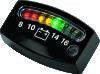Kuryakyn LED Battery Gauge Universal Black