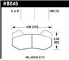 Hawk Wilwood DynaPro 6 (Type 6712) DTC-70 Brake Pads