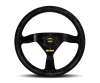 Momo MOD69 Steering Wheel 350 mm - Black Suede/Black Spokes