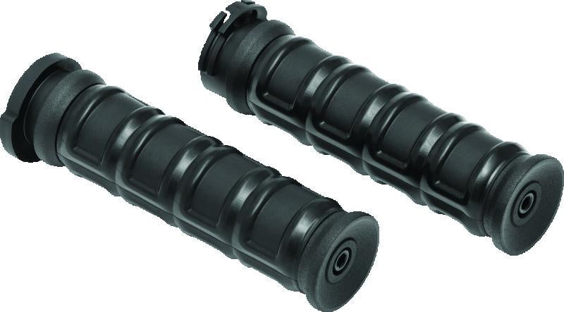 Kuryakyn Dillinger Grips Dual Cable Satin Black