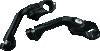 Kuryakyn Tour Tech 6in Back Arms With 1-1/4in Clamps Without Pegs Black
