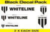 Whiteline Decal Kits 10 Pk Black